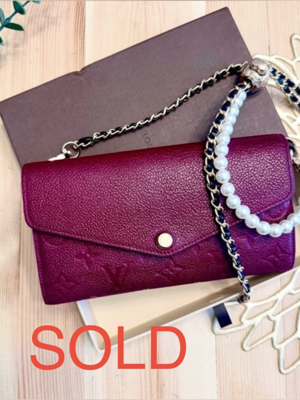 ♦️SOLD♦️Louis Vuitton Sarah Empreinte Wallet